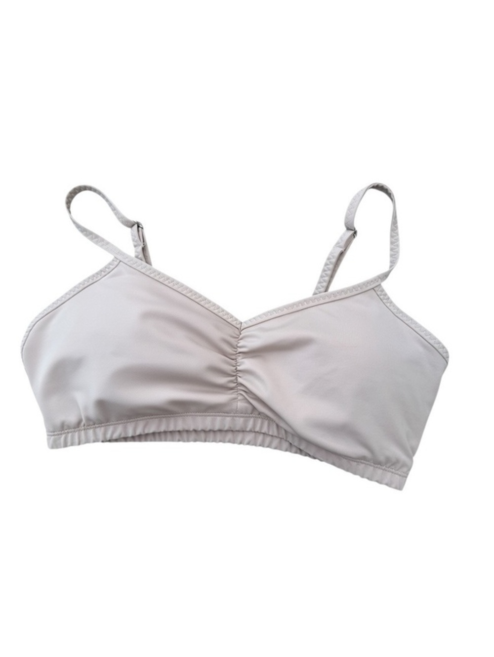 Handful Adjustable Sports Bra Size Medium Beige Cream